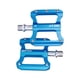thumbnail image 1 of Pedales de plataforma para bicicleta, pedales planos de aleación de aluminio ligeros y duraderos antideslizantes, Azul, 1 of 9