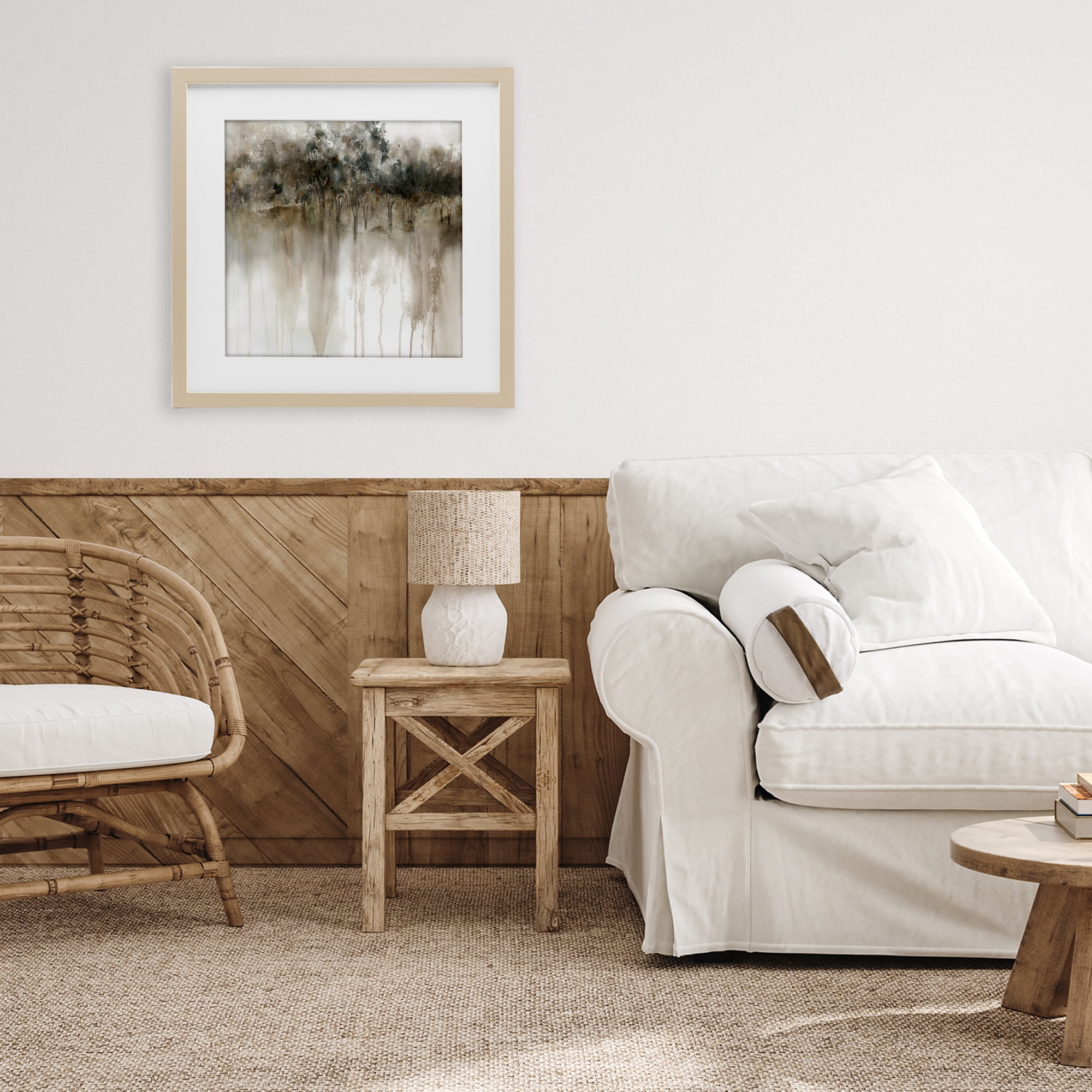 Stupell Industries Forest Edge Illusion Birch Framed Print Under Glass, design by Carol Robinson
