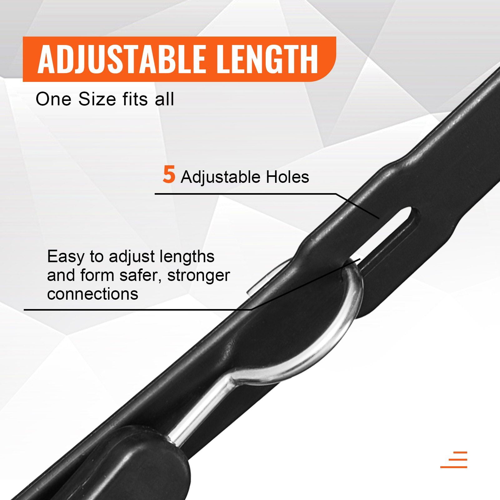 4 Pack 20mm Heavy Duty Flat Elastic Cord with Steel S Hook 40 Inch for Cargo Tarps Trucks Tents Black