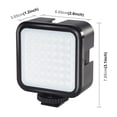 thumbnail image 3 of Irfora PULUZ 3W Luz de relleno de cámara 49 cuentas de lámpara Brillo regulable Luz portátil para hacer video Irfora Lámpara de fotografía, 3 of 7
