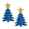 thumbnail image 4 of yotijay 2xChristmas Drop Earrings Trendy Decor for Dating Christmas Gift Birthday Gift blue, 4 of 9