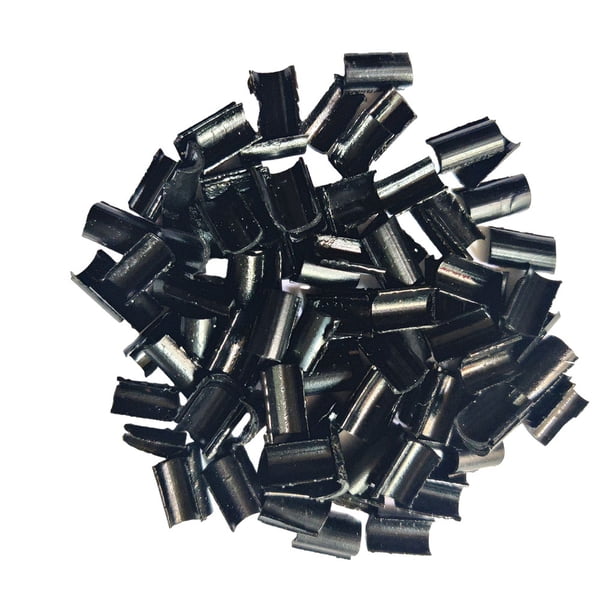 50 piezas de pegamento para extensión de cabello Vogacara accesorio de cuentas duradero reutilizable Cuidado del cabello negro