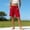 Red, variant on Women's High Waisted Solid Color Shorts with Elastic Waist Drawstring Split Side Pockets Multifunctional All Season Fashion Essentials(Blue,L)