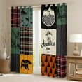 thumbnail image 2 of Retro Rustic Lodge 30%-50% Blackout Curtains , Cabin Farmhouse Curtains 42"Wx63"L, Hunting Bear Deer Curtains & Drapes Forest Adventure Country Patchwork Window Curtains Camper Room Decor, 2 of 5