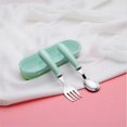 thumbnail image 2 of Baby Tableware Set Children Utensil Toddler Dinnerware Cutlery Infant Food Feeding Kids Spoon Fork, 2 of 2