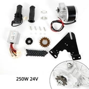 24V 250W Electric Bicycle Motor Kit, E-Bike Conversion Kit w/Motor Controller for 16-28 Bike