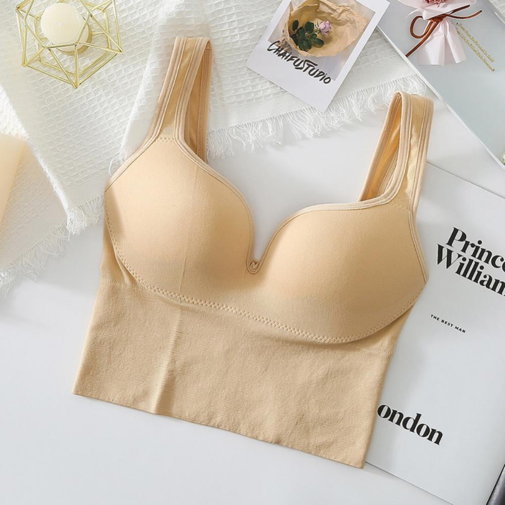 Women's Seamless Pullover Bra With Built-in Cups 