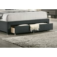 thumbnail image 6 of Imani Twin Size Bed w Drawer Button Tufted - Charcoal, 6 of 9