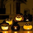 thumbnail image 2 of Advancent Portavelas de cerámica para decoración de Halloween, resistente al desgaste, duradero, ambiente festivo, buenos regalos Kits de decoración para fiestas tipo+5, 2 of 6