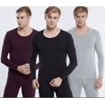 thumbnail image 3 of Men's Thermal Underwear Set Long Johns with Fleece Lined Base Layer Thermals Sets for Men, 3 of 3