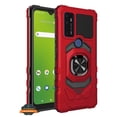 thumbnail image 3 of For TCL 50 XL 5G Hybrid Magnetic Car Mount Ring Kickstand Stand Holder Full-Body Armor Hard Protective [Military Grade] Phone Case Cover by Xpression - Red, 3 of 9