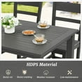 thumbnail image 5 of Dycanpo Patio Dining Chairs Set of 4, Weather Resistant Outdoor Chairs, HDPS - Dark Gray, 5 of 7
