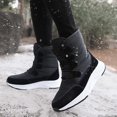 thumbnail image 6 of Women's Lightweight Snow boots Waterproof Lace-up Boots Winter Warm Fur Lined Boot High Top Walking Booties, 6 of 19
