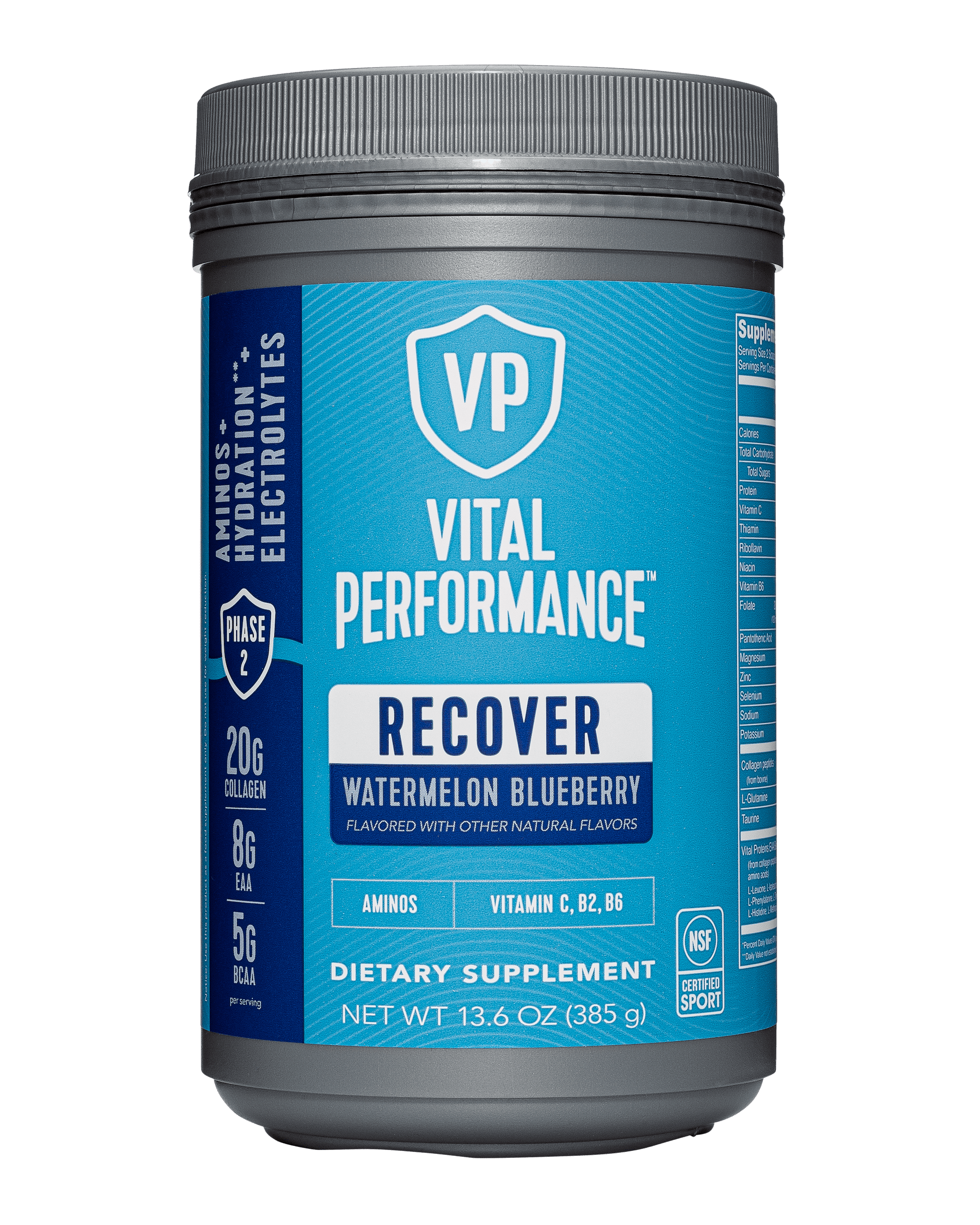 Vital Proteins, Vital Performance Recover, Watermelon Blueberry, 13.6 oz