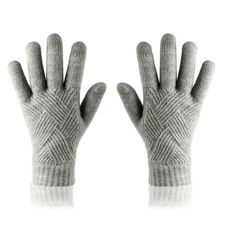 

WOXINDA Women Knitted Warm Non-slip Touchscreen Gloves Women Gloves Winter Gloves