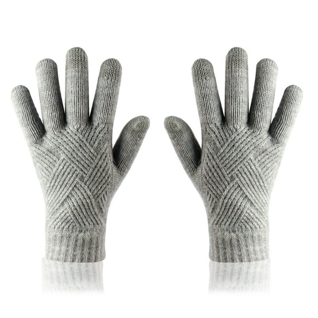 Gants à Écran Tactile Antidérapants Femmes Hiver Gants Tricotés Chauds Femmes