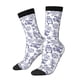 thumbnail image 1 of Fotbe World Travel2 Calcetas Largas con Estampado para Hombre y Mujer – Calcetas de Compresión Transpirables y Elásticas, Viajar y Uso Diario Talla 5-11, 1 of 6