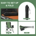 thumbnail image 2 of Andeworld Floding Camping Chair Oversized Heavy Duty Outdoor Patio Chair with Cup Holder and Storage Bag for Fishing,Camping(Green), 2 of 8
