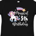 thumbnail image 4 of Inktastic Magical 5th Birthday Rainbow Unicorn with Star Boys or Girls Toddler T-Shirt, 4 of 5