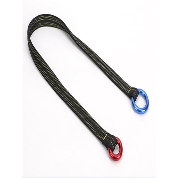 Tree Arborist Friction Saver Tree Climbing Saver Loop Belt Sling Retrievable Anchor 35.4 inch（Red and Blue 90cm）