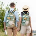thumbnail image 6 of Daiia Starfish And Seashell Vintage Canvas Backpack for Men and Women ,Hiking Backpack,Travel Laptop Bag for School,Large Capacity Backpack, 6 of 8