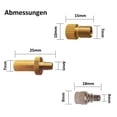 thumbnail image 6 of Joernso 15Pcs/Set Copper Valve Adapter Closely Matched Labor Saving Anti Corrosion Valve Convertor Bike Part, 6 of 8