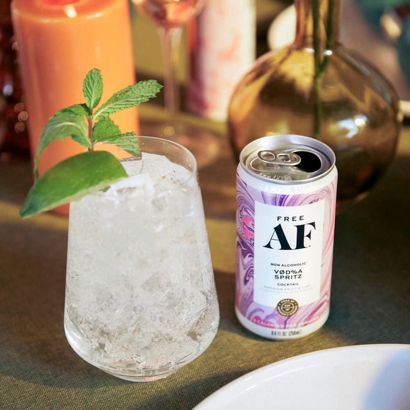 (Pack of 6), Free Af Non Alcoholic Vod%a Spritz Coctail, 1 lt