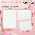 thumbnail image 2 of Uxcell 25 Sets Watercolor Cards with Envelopes 5x7 Inch Foldable Size(Yellow Box), 2 of 7