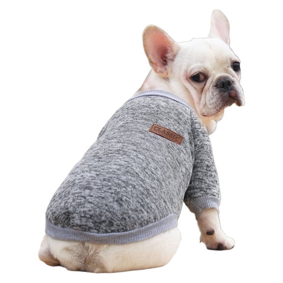 ELORIAH Dog Clothes,Autumn and Winter Sweatshirt Dog Jacket,Provides Excellent Warmth Dog Accessories,Gray,S