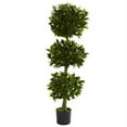 thumbnail image 1 of 5 ft. Triple Bay Leaf Topiary UV Resistant - Indoor-Outdoor, 1 of 1