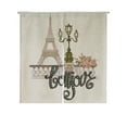 thumbnail image 1 of ABPHQTO Torre Eiffel Street Light Japonés Noren Cortina Puerta Ventana Tratamiento Cortinas 85x90 cm, 1 of 1