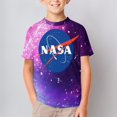 thumbnail image 2 of NASA T-Shirts for Boys Girls, Kids 3D Print Short Sleeve, Unisex Crew Neck Tee Shirts for Youth, 2 of 9