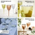 thumbnail image 4 of Efavormart Set of 6 - 8Oz - Gold Metallic Premium Disposable Wine Glasses, Stemmed Wine Goblets for Wedding, Outdoor Receptions, Banquets, Holiday Dining, 4 of 11