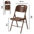 thumbnail image 2 of Silla Plegable Impermeable de Plástico Rattan Café Aquila SP9702, 2 of 2