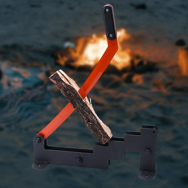 Wall mounted kindling splitter outlet
