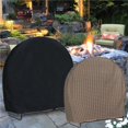 thumbnail image 3 of Housse de Protection Ronde pour Porte-Bois Extérieur portable Imperméable pour Cheminée de Cour 40*24*41 Pouces, 3 of 5