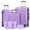 Purple, variant on 5 Pcs Travel Luggage Sets, 20 24 28 inch Carry-on and Checked Suitcase with Expandable Duffle Bags, White Tan
