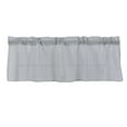 thumbnail image 2 of AMLESO Semi Sheer Valances Rod Pocket Light Filtering Straight Drapery Breathable Polyester Lightweight Short Curtains for Office Kitchen Balconies grey, 2 of 8