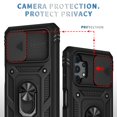 thumbnail image 6 of Dteck Samsung Galaxy A52 5G Case, Slide Camera Lens Protector Cover Magnetic Ring Holder Kickstand Rugged Shockproof Case for Samsung Galaxy A52 5G,Black, 6 of 11