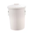 thumbnail image 2 of Luzkey Outdoor Metal Trash Can Community Trash Can 17 L Practical with Handles Covered Garbage Bin Compost Container for Yard Garage, 2 of 8