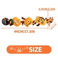 thumbnail image 3 of All For Paws Halloween Dog Plush Squeaky Toy with Chewing Rope, Pumpkin Rope with 4 Knots, 3 of 7
