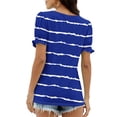 thumbnail image 7 of Daisy Print T-Shirts for Womens V Neck Tee Short Sleeve Tops Loose Fit Tunic Blouses Summer Basic Boho Dressy Cute Tops 2025, 7 of 7