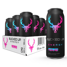 Bucked Up Wild Orchard Energy Drink, Grape Flavor, 12 Cans