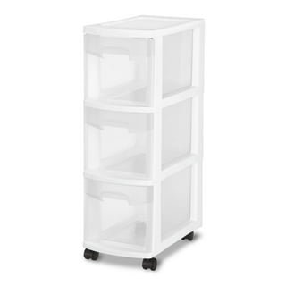 Meuble De Rangement En Plastique Avec Roulettes - Commode 6 Tiroirs Pour Chambre, Bureau Et Salon