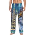 thumbnail image 1 of Balery Christmas Tree Pantalones de pijama para hombre, pijama ultraligero, pantalón de descanso-XX-Large, 1 of 6