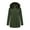 Army Green, variant on Plus Size Winter Coats for Women Water-Resistant Windproof Parka Coat Warm Outwear with Faux Fur Removable Hood
