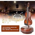 thumbnail image 3 of Boîte à Musique Violon Classique avec Base Rotative - Cadeau Parfait pour Garçons et Filles, 3 of 5
