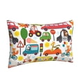 thumbnail image 2 of Bixox Transports with Animals Printed Pillow Protector,Super Soft Ideal for Home,Guests,Rentals - 16"x24", 2 of 8