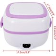 thumbnail image 2 of 110V 1L Portable Multifunctional Electric Steamer Lunch Box Mini Rice Cooker Portable Food Heater For Cooking Rice, Steaming Eggs, Vegetables, 2 of 5