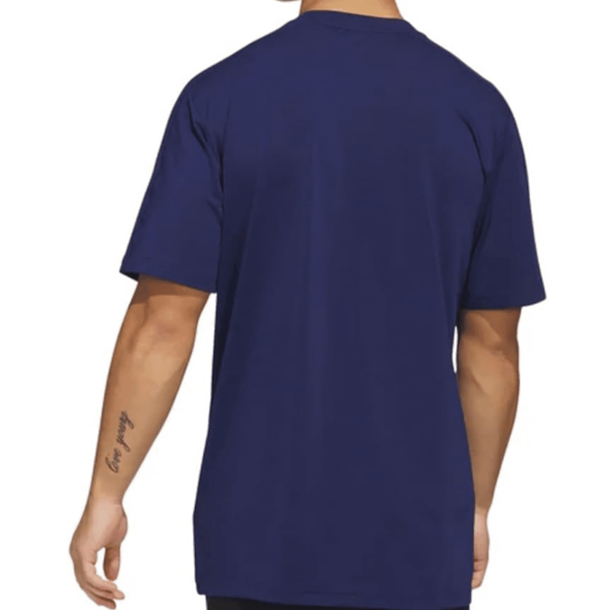 Adidas Men’s Lightweight Performance T-Shirt, Regular Fit, Moisture-Wicking, Dark Blue, Medium